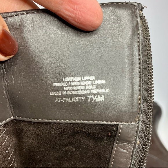 Arturo Chiang brown leather felicity riding boots knee high size 7.5 - Picture 6 of 12